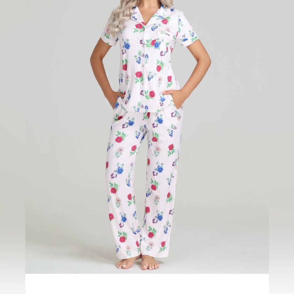Soft Floral Pajamas Set